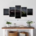 thumbnail image 2 of Elephant Stock Fresh Aubergine Wall Art - Horizontal Multi Panel Canvas - 5 Piecedining Room Wall Decor - Photography Food And Drink Multi Panel - Black And Gray Decor - 36" x 15", 2 of 4