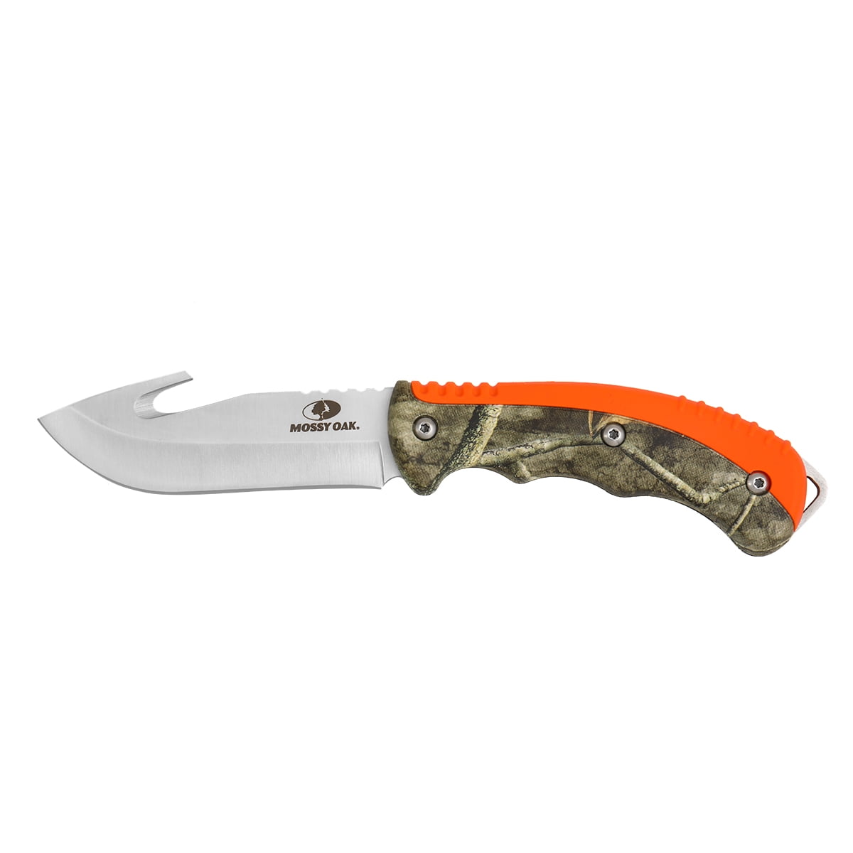 Mossy Oak 8 Piece Hunting Cleaning Kit, Storage Case,Sharpener, 9 inch Gut Hook Knife, Boning, Skinning, Saw,Cleaning Gloves