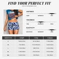 thumbnail image 3 of KLL Blue Lightning2 Pattern Workout Shorts for Women Scrunch Short Gym Yoga Running Sport Active Exercise Fitness Shorts, 3 of 5