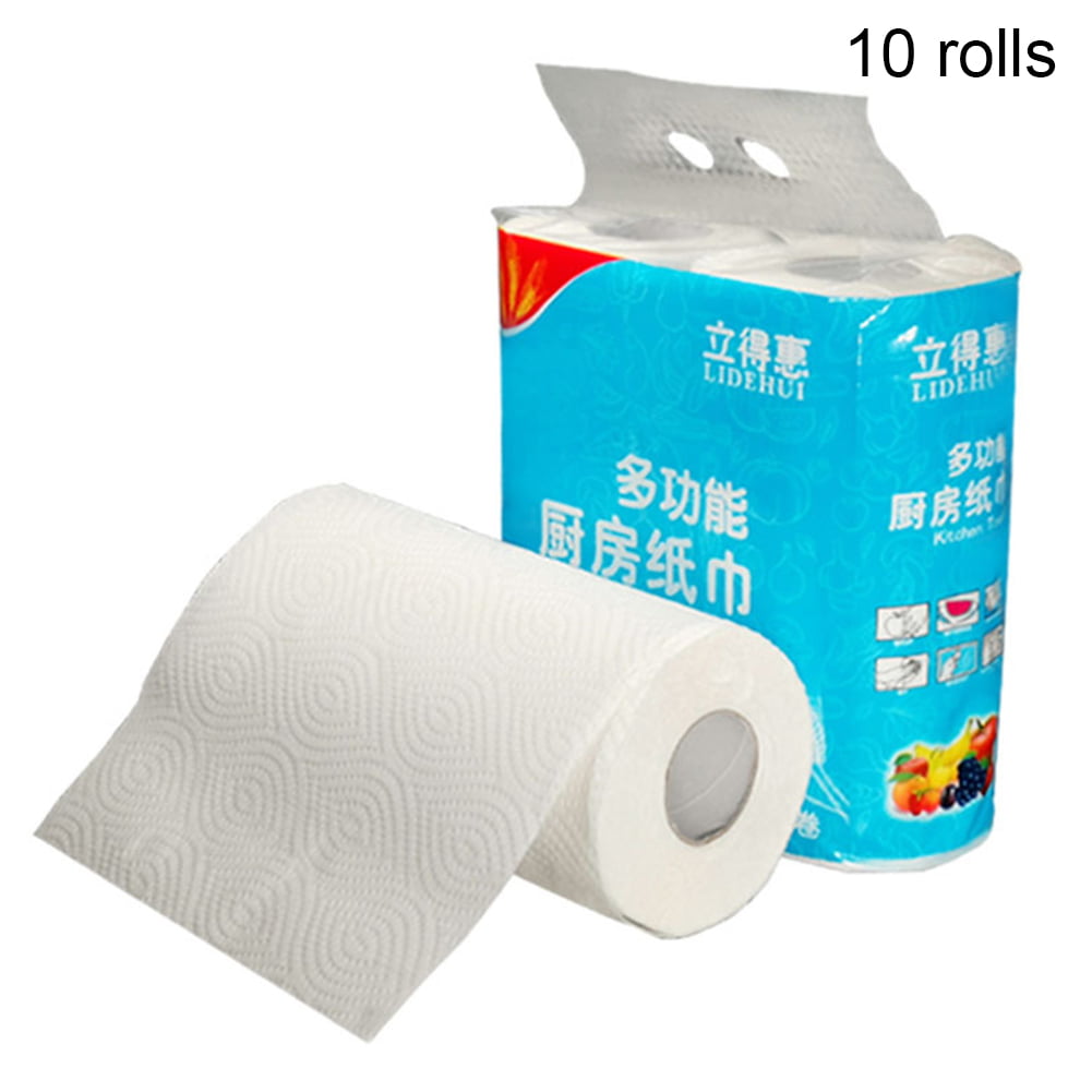 Two Roll Disposable Non Woven Towels Dish Cloth Wet and Dry Kitchen Household 