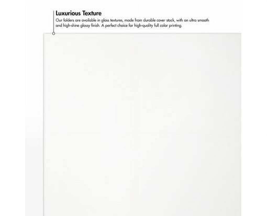 LUXPaper 9 x 12 Presentation Folder w/Front Cover Center Card