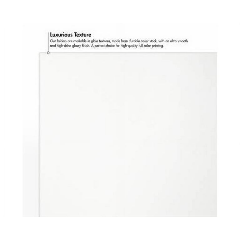LUXPaper 9 x 12 Presentation Folder w/Front Cover Center Card