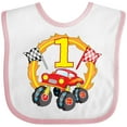 thumbnail image 3 of Inktastic Monster Truck 1st Birthday Boys or Girls Baby Bib, 3 of 4
