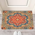 thumbnail image 2 of Bohemian Orange Ethnic Retro Patterned Carpet Welcome Doormat for Indoor/Outdoor Entrance Bohemian Orange Ethnic Retro Patterned Carpet Decoration Door Mat Kitchen Door Mat Bedroom Doormat 17x30 Inch, 2 of 6