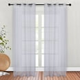thumbnail image 7 of Superior Cormac Sheer Curtain Set, 8 Grommets, 52" x 96", White, 7 of 7
