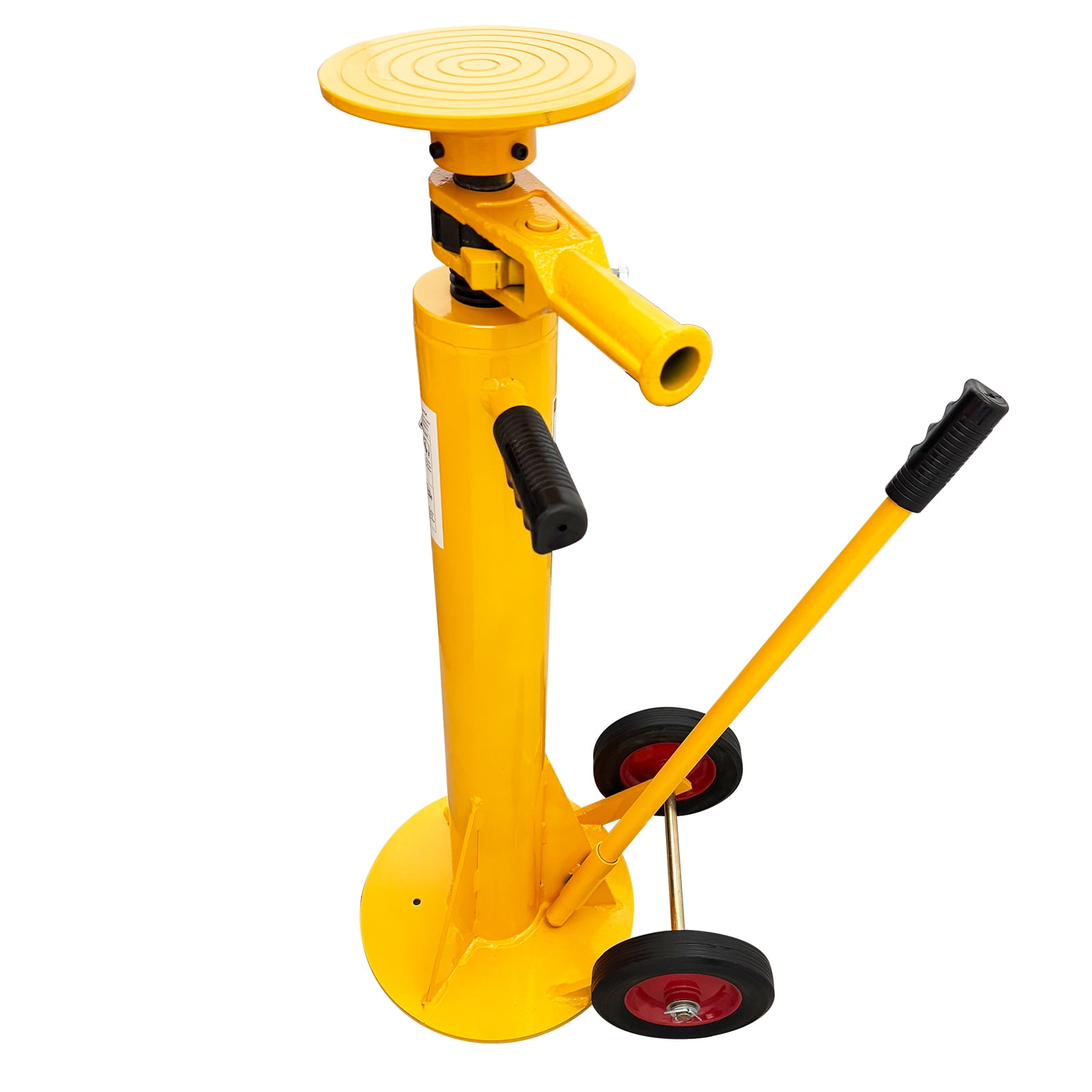 Trailer Jack Stand Spiral Ascending Jack Bracket Container Truck Jack 100,000 Lbs Static Capacity 40,000 Lbs Lifting Capacity Carbon Steel