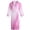 Pink, variant on WCJM Women's Robe Womens Soft Long Sleeve Cotton Robe Bathrobe with Pockets Loungewear Pajama