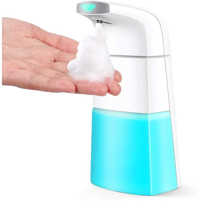 Automatic Foaming Soap Dispenser 310ML Liquid Soap Dispenser with Infrared Sensor Powered by AA Batteries for Bathroom