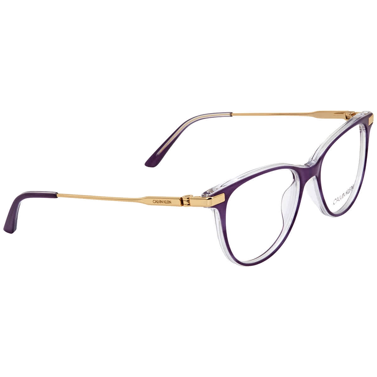 Calvin Klein Ladies Blue Square Eyeglass Frames CK19709 506 50