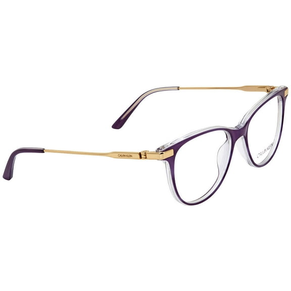 Calvin Klein Ladies Blue Square Eyeglass Frames CK19709 506 50