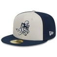 thumbnail image 3 of Men's New Era  Cream/Navy Dallas Cowboys 2023 Sideline Historic 59FIFTY Fitted Hat, 3 of 5
