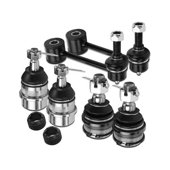 Front Ball Joint Sway Bar Link Kit 6 - Compatible with 2007 - 2017 Jeep Wrangler 2008 2009 2010 2011 2012 2013 2014 2015 2016