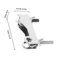 thumbnail image 2 of VERDANVERSE Adjustable Metal Cowbell Clip Secure Fastening For Drum Set Silver 1Pcs, 2 of 7