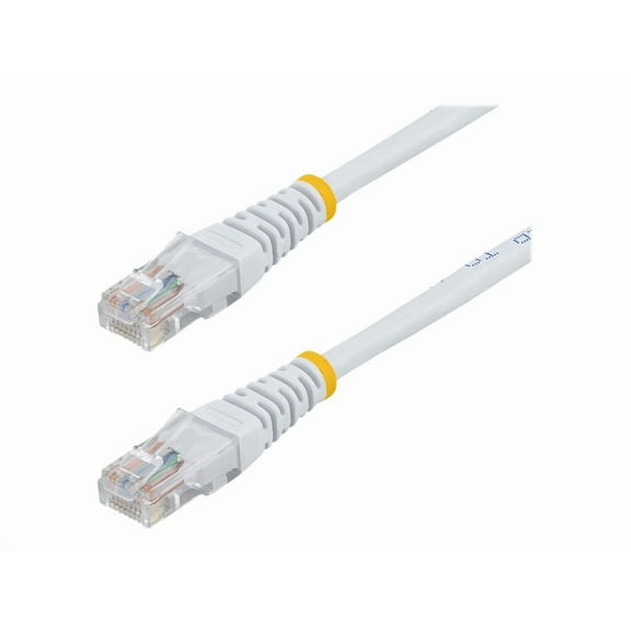 StarTech 3 ft White Molded Cat5e UTP Patch Cable