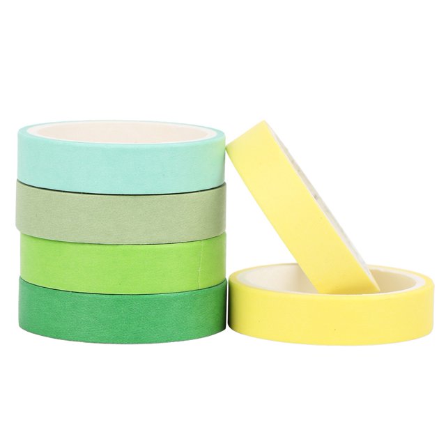Cinta de papel Cinta adhesiva Washi de 6 piezas Cinta decorativa Cinta Washi de color caramelo Tecnología innovadora Jadeshay A