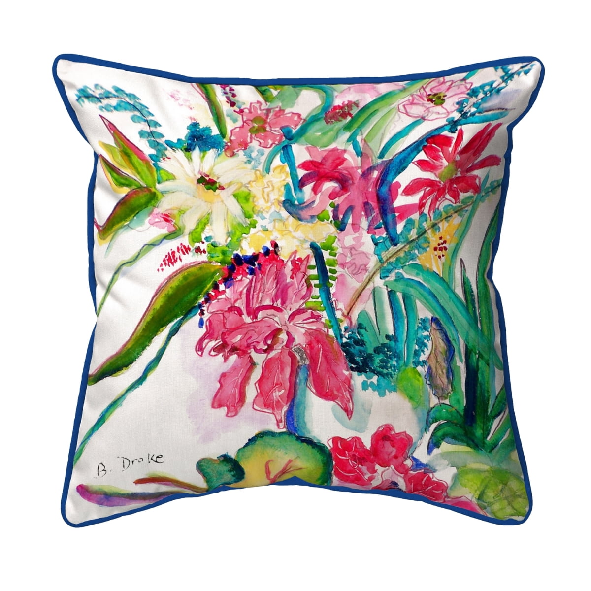 Multi Florals Small Indoor/Outdoor Pillow 12x12
