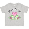 thumbnail image 3 of Inktastic Granny's Girl Heart Flowers Girls Toddler T-Shirt, 3 of 5