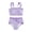 Purple 1, variant on Uccdo 7-14T Girls 2 Pieces Bikinis Swimsuits, Teenager Big Girls Solid Bikini Bathing Suit, Size 7-14 Years