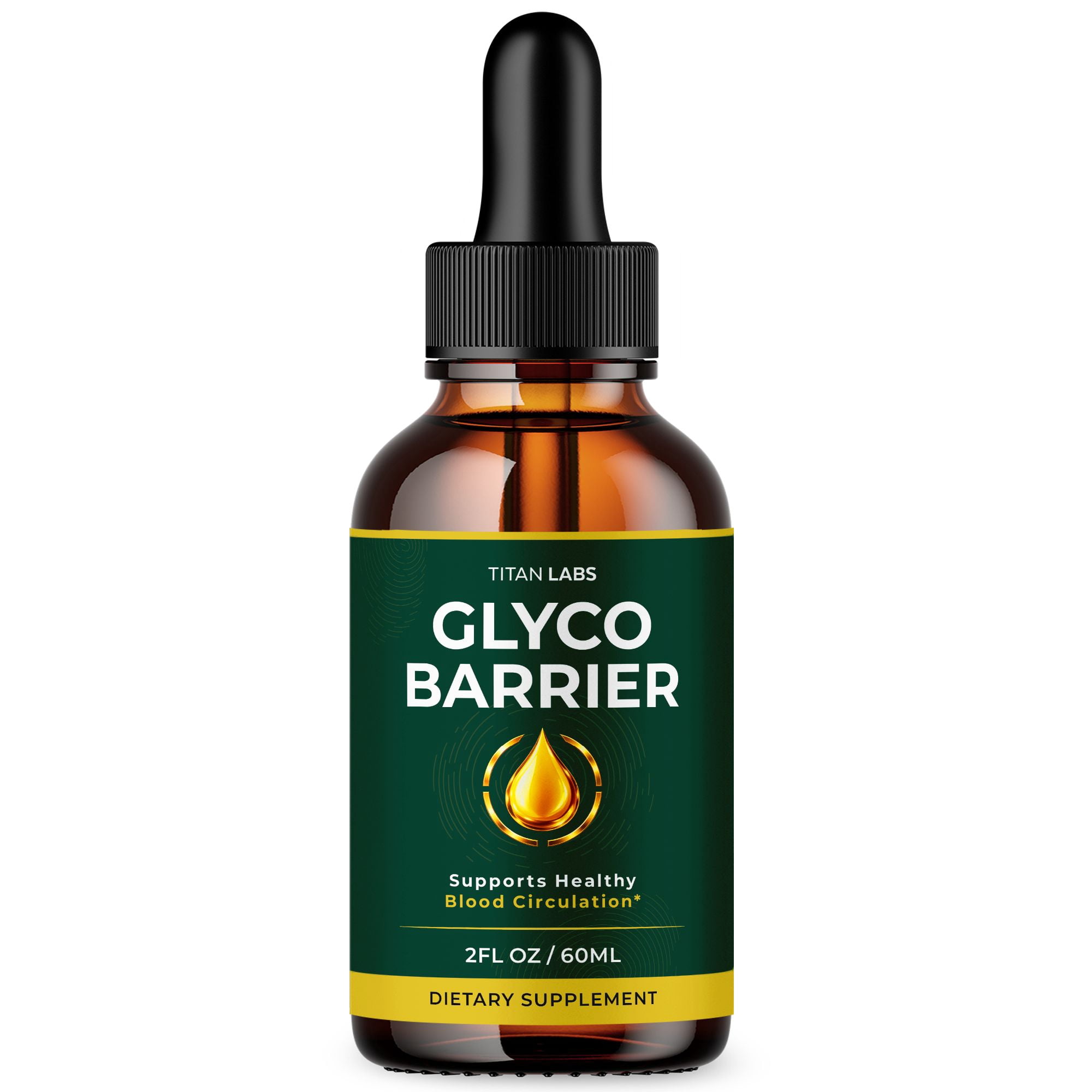 Glyco Barrier Advanced Formula Drops Blood Balance Support Supplement GlycoBarrier (1 Pack)