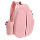 thumbnail image 3 of Bolso de la raqueta de tenis bolsa de carro de transporte ligero con soporte de botella de agua organizador de cremallera suave mochila de Rosa, 3 of 8