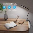 LED Clamp Desk Lamp, 3Level Dimmable Desk Light 6000K Daylight, Table