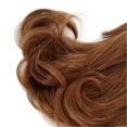 thumbnail image 4 of Toy Doll Head Wig Mesh Cloth Blunt Bangs Long Fake Hair for DIY Simulation Doll Modeling Light Brown, 4 of 4