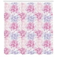 thumbnail image 3 of Ambesonne Flowers Shower Curtain, Romantic Floral Design, 69"Wx70"L, Pink and White, 3 of 3