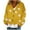 Yellow, variant on Lenpel Women's Fuzzy Fleece Cardigan Sweaters Casual Long Sleeve V Neck Heart Print Button down Knit Coats Cozy Sweater Jackets(Black,X-Large)