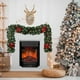 thumbnail image 5 of Borde Navideño de 2,7 Metros con Piñas Rojas y Frutos Brillantes para Decoración Navideña., 5 of 6