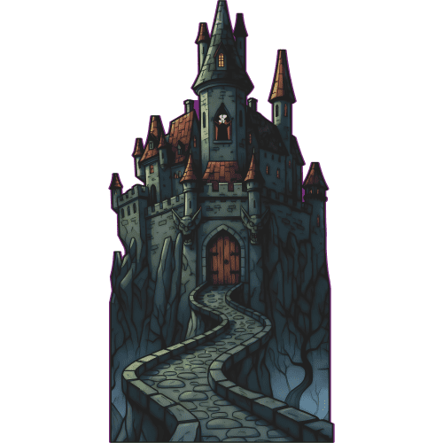 SP13550 Dracula Vampire Haunted House Halloween Castle Cardboard Cutout Standee Standup