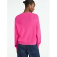 thumbnail image 3 of Scoop Women's and Women's Plus Oversized Crewneck Sweater, Lightweight, Sizes XS-4X, 3 of 5