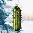 thumbnail image 4 of Taicans Christmas Pickle Ornament - Funny Cucumber Tree Decorations,German Tradition Acrylic Hanging Pendants for Xmas Tree,Car & Gift Wrapping, 4 of 5