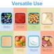 thumbnail image 5 of Recipientes herméticos para salsas compatibles con la mayoría de las loncheras Bento, 2 recipientes para aderezo de ensalada de 4 oz para llevar, recipiente pequeño de silicona para condimentos y, 5 of 5