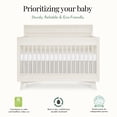 thumbnail image 3 of Evolur Loft Antilia Mid Century 4-in-1 Convertible Crib, Vanilla Bean, 3 of 7
