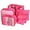 Hot Pink, variant on Clothing Underwear Shoes Storage Bag Luggage Bag Travel Bag Six-piece Open Spaces Storage Closet Shelf Storage Tote Bag Linen Closet Storage Storage Cubes Organizer Dress Organizers And Storage