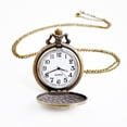 thumbnail image 2 of Reloj de bolsillo vintage, reloj de bolsillo de cuarzo con cadena, reloj de bolsillo con números romanos, reloj de bolsillo antiguo para hombres, mujeres, papá, fiesta de cumpleaños, 2 of 5