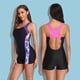 thumbnail image 3 of Traje de baño de una pieza Traje de baño sexy europeo y americano Traje de baño deportivo tipo bóxer de una pieza con costuras conservadoras para mujer, 3 of 4