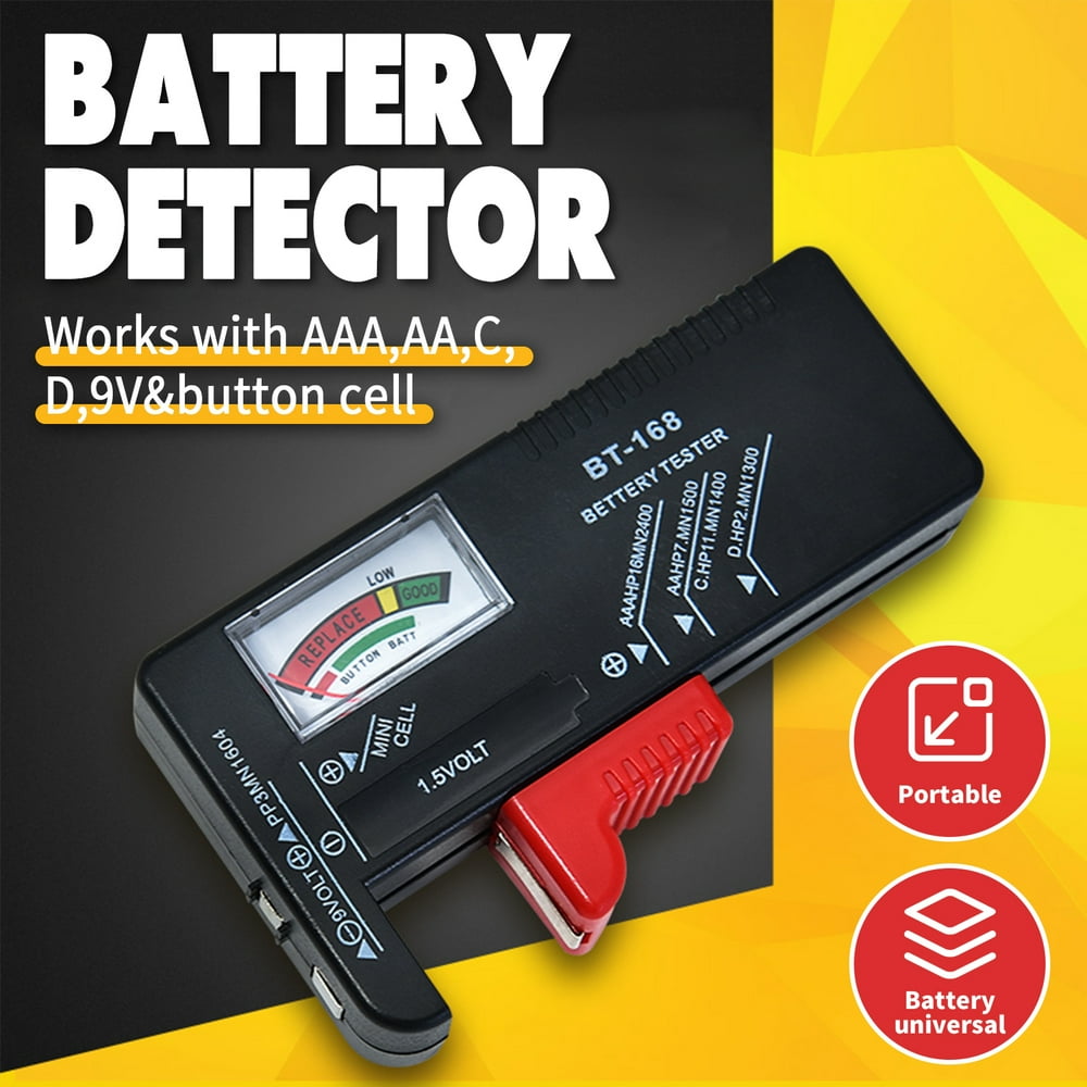 Universal Battery Volt Tester Checker for AA AAA C D 9V Button Cell