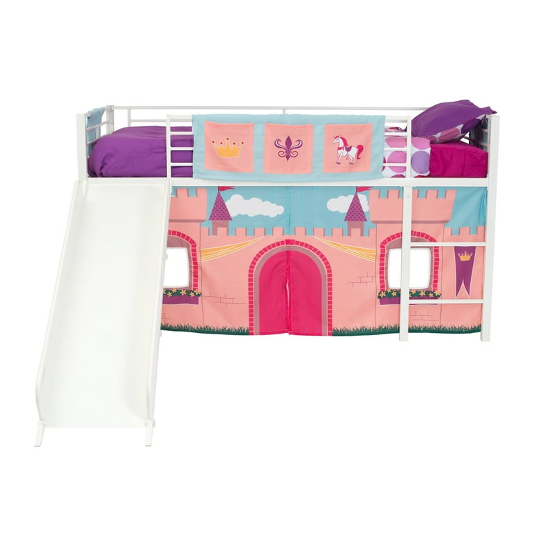 DHP Princess Castle Loft Bed Curtain Set (Bed Sold Separately
