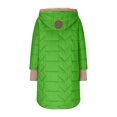 thumbnail image 5 of XPMWRP Women's Patchwork Hooded Jackets Solid Color Fashion Long Sleeve Loose Jacket Winter Warm Casual Zip Up Coats with Pockets Green M, 5 of 9