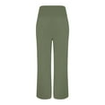 thumbnail image 3 of Casual Pants for Women 2025 Loose Fit Elastic High Waist Wide Leg Palazzo Pants with Pockets Summer Beach Trousers, 3 of 8