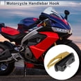 thumbnail image 2 of Gancho colgante para motocicleta Cuadrado Soporte para casco de motocicleta Equipaje para scooters bicicletas Tono dorado Longitud 78mm, 2 of 7