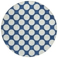 thumbnail image 2 of Addison Rugs Chantille Indoor/Outdoor Transitional Circles Navy Washable Round Rug, 8' x 8', 2 of 6
