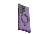 thumbnail image 4 of Magnetic Case for Samsung Galaxy S24 Ultra Heavy Duty Rugged Dual-Layer Protection, [Compatible with MagSafe] Ring Holder Kickstand Shockproof Matte Scratch Armor Back Cover, Purple, 4 of 6