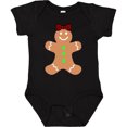 thumbnail image 3 of Inktastic Cute Gingerbread Girl with Red Plaid Bow Boys or Girls Baby Bodysuit, 3 of 5