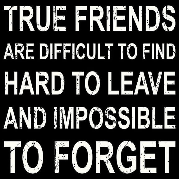 TRUE FRIENDS 12x12 Distressed-Wood Box Sign by Sixtrees