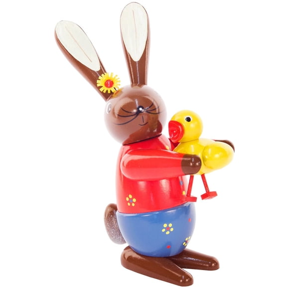 Dregeno Figurine de Pâques - Poussin de Lapin - 8.25"H x 6.5"W x 3"D
