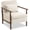 Beige, variant on MOONMISS Accent Chair with Hidden Storage, Armchair with Solid Wood Frame, Corduroy Fabric Accent Chair for Living Room,Pink