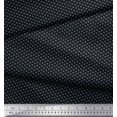 thumbnail image 4 of Soimoi Black polyester Crepe Fabric Dot Ikat Printed Fabric 1 Yard 52 Inch Wide, 4 of 4