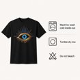 thumbnail image 5 of Women’s Evil Eye Graphic T-Shirt, Unisex Classic Fit Crew Neck Tee, 5 of 8